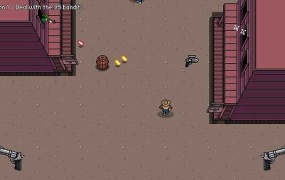 《双枪(Two Guns)》英文版射击游戏 – 经典上帝视角像素风PC游戏