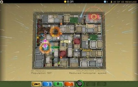 《原子僵尸粉碎机》英文版 – 2D趣味益智游戏,体验沙盘视角下的僵尸大战